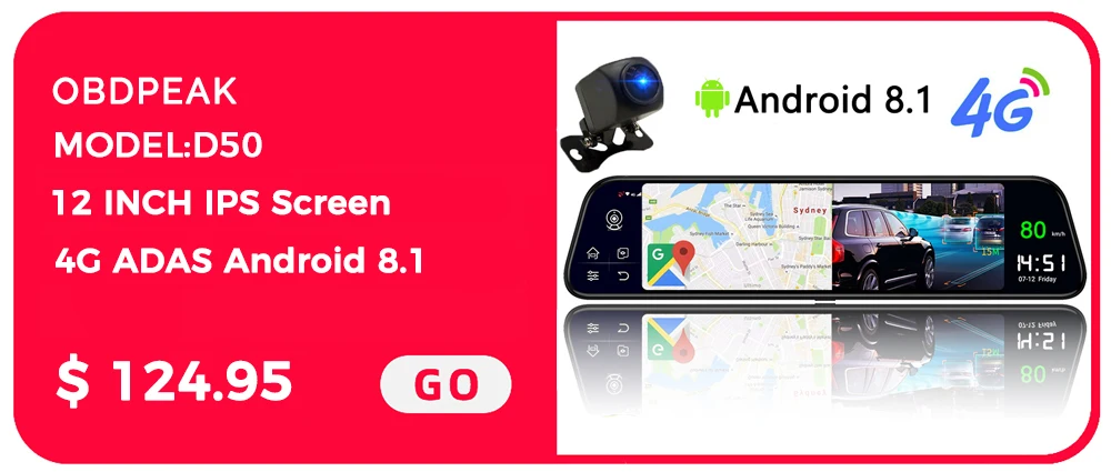 Двойной 1080P 1" поток зеркало заднего вида автомобиля DVR 2.5D экран супер ночного видения Dash Cam камера видео рекордер Авто Регистратор