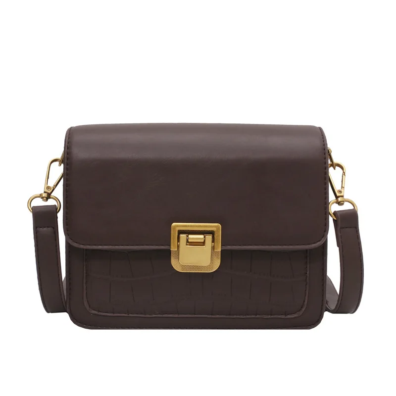 

Texture small 2021 new fashion fashion shoulder bag messenger bag foreign style Joker ins small square bag