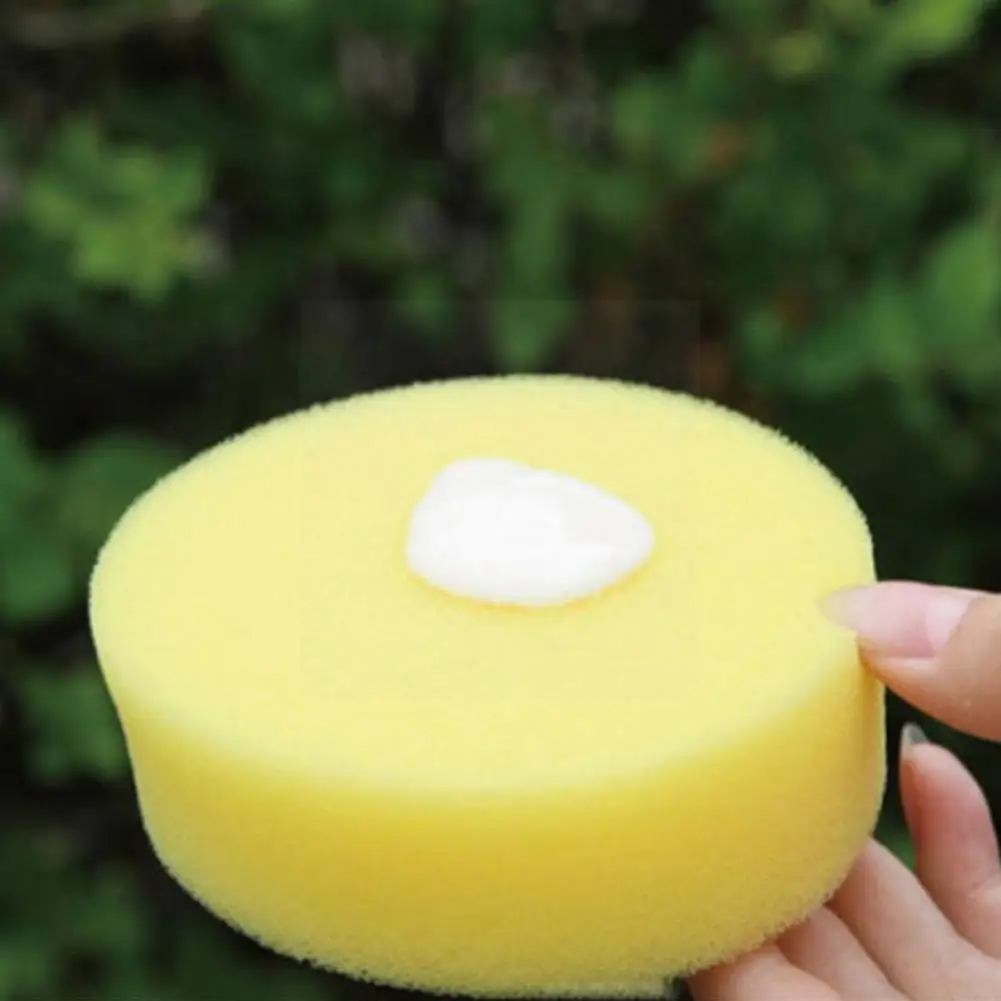 

1pcs Car Beauty Sponge Round Synthetic Watercolor Artist Yellow Pottery Round For Painting Cake (yellow) Crafts Sponge Spon J9N8