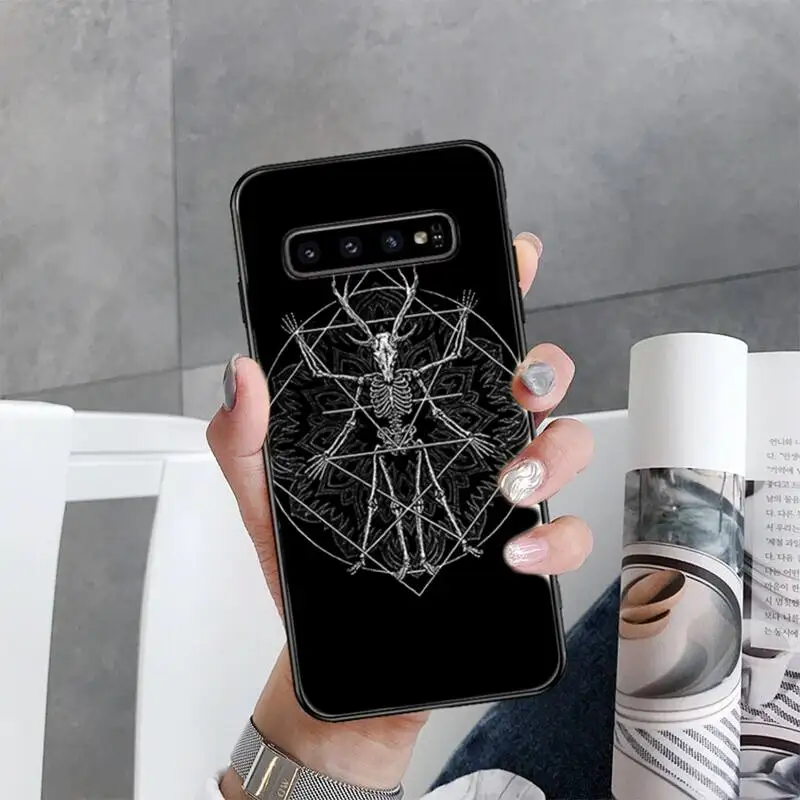 

Goat Head Satan Art Phone Cases For Samsung Galaxy S20 Ultra S20 Plus S10 S9 S8 Plus S7 Edge S21 Plus