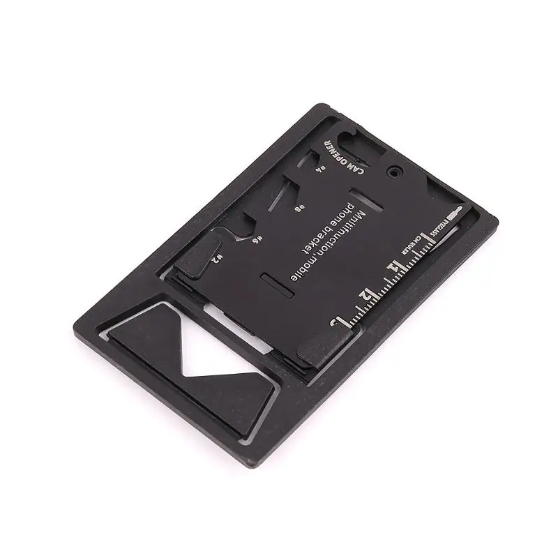 

Folding Mobile Phone Bracket Mini EDC Tool Card Bottle Opener Screwdriver Wrench