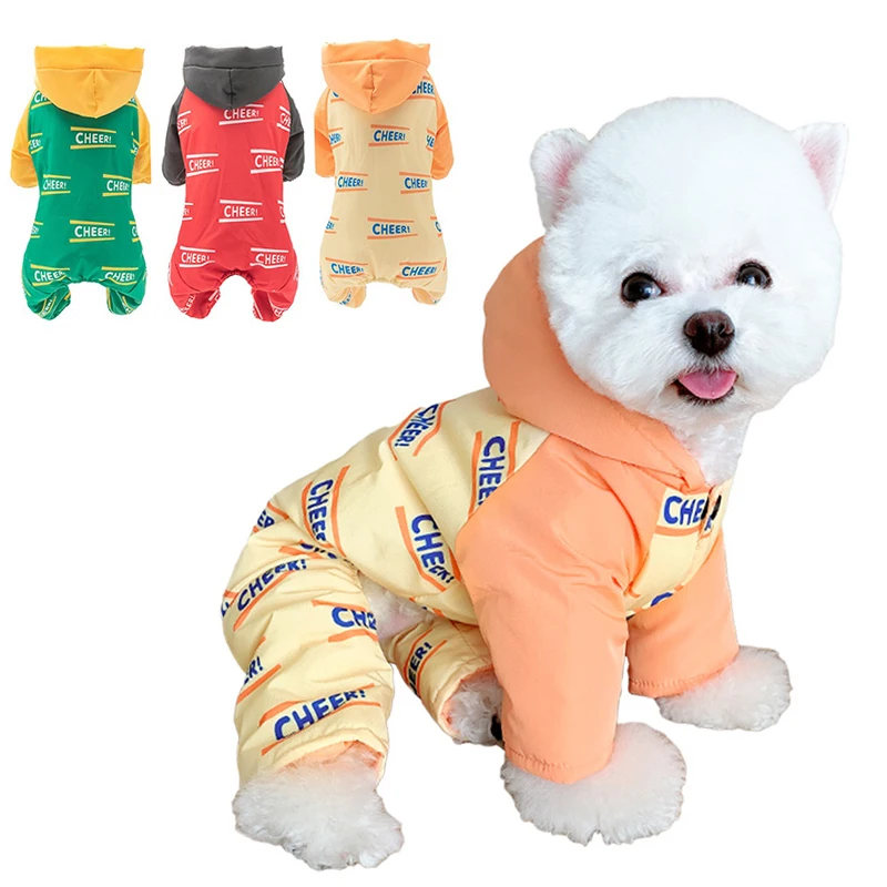 

Winter Pet Dog Clothes Cute Puppy Dog Padded Cotton Jumpsuit Jacket Coat Chihuahua French Bulldog Warm Clothing For Small Dogs