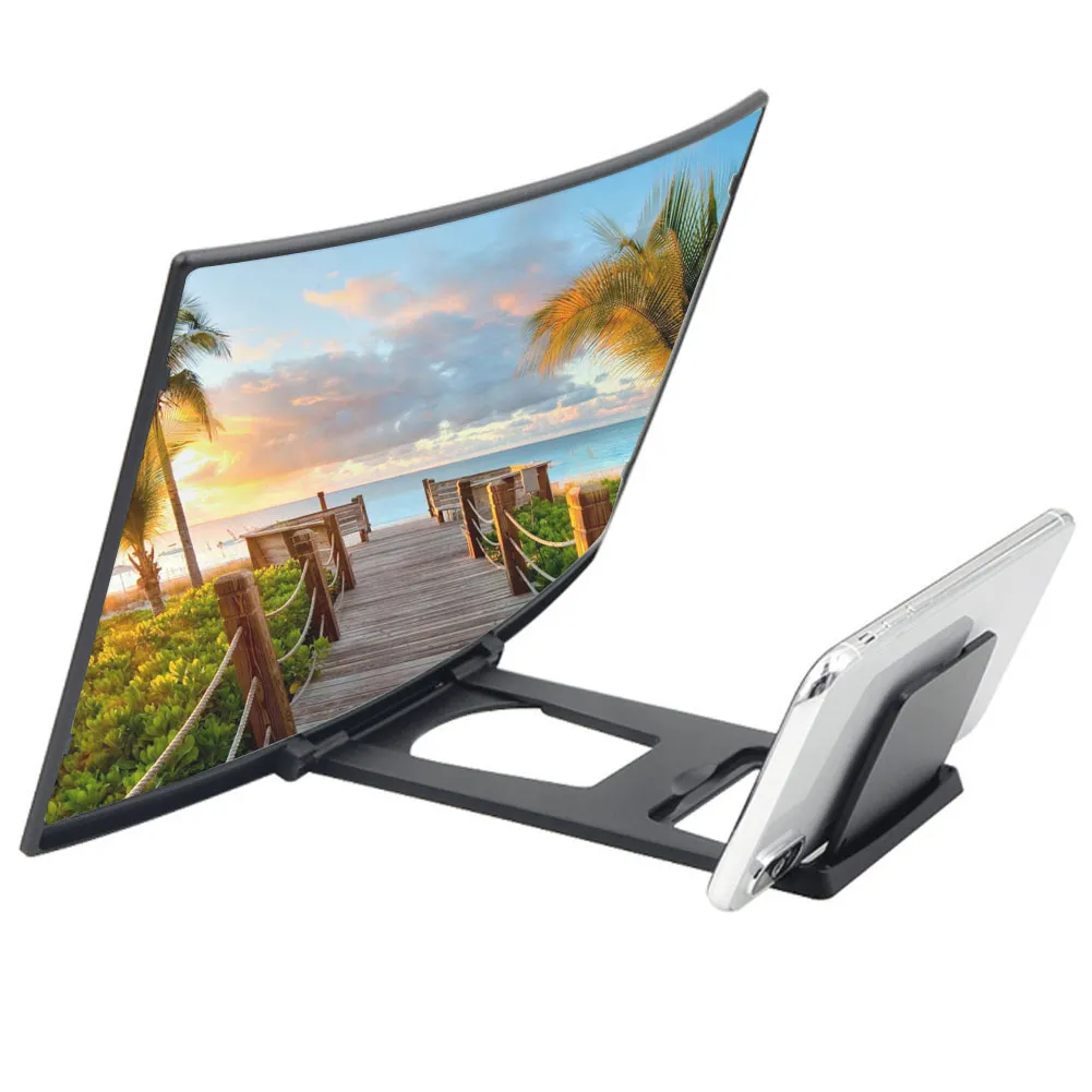 Новая 3D Лупа выдвижной усилитель экран мобильного телефона HD Универсальный 12