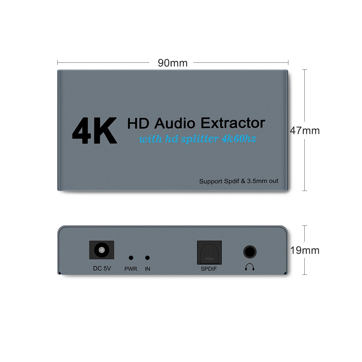 Аудио-разветвитель HDMI 1 вход 2 выхода HD 1x2 для HDTV PS4 4K аудио экстрактор 3 5 Джек с