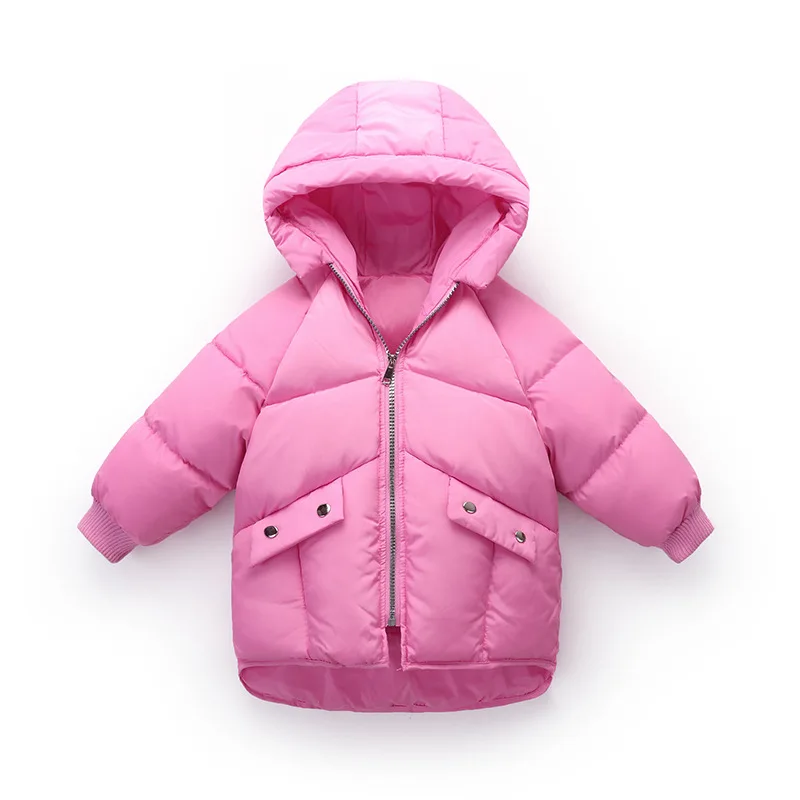 Детский пуховик 2019 г. Новая Корейская версия пуховая куртка с капюшоном для