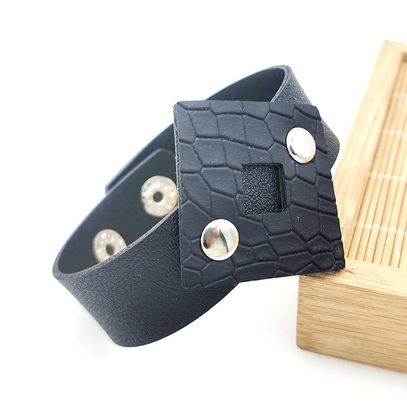 Новые модные кожаные браслеты с трещинами для женщин дизайнерские в стиле панк