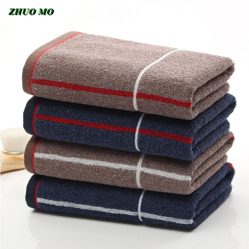 ZHUO MO-Towel для взрослых, 100% хлопок, синий, кофейный, большой размер, для дома, ванной, быстросохнущее, тренажерный зал, спортивный, новый, 40x90 см