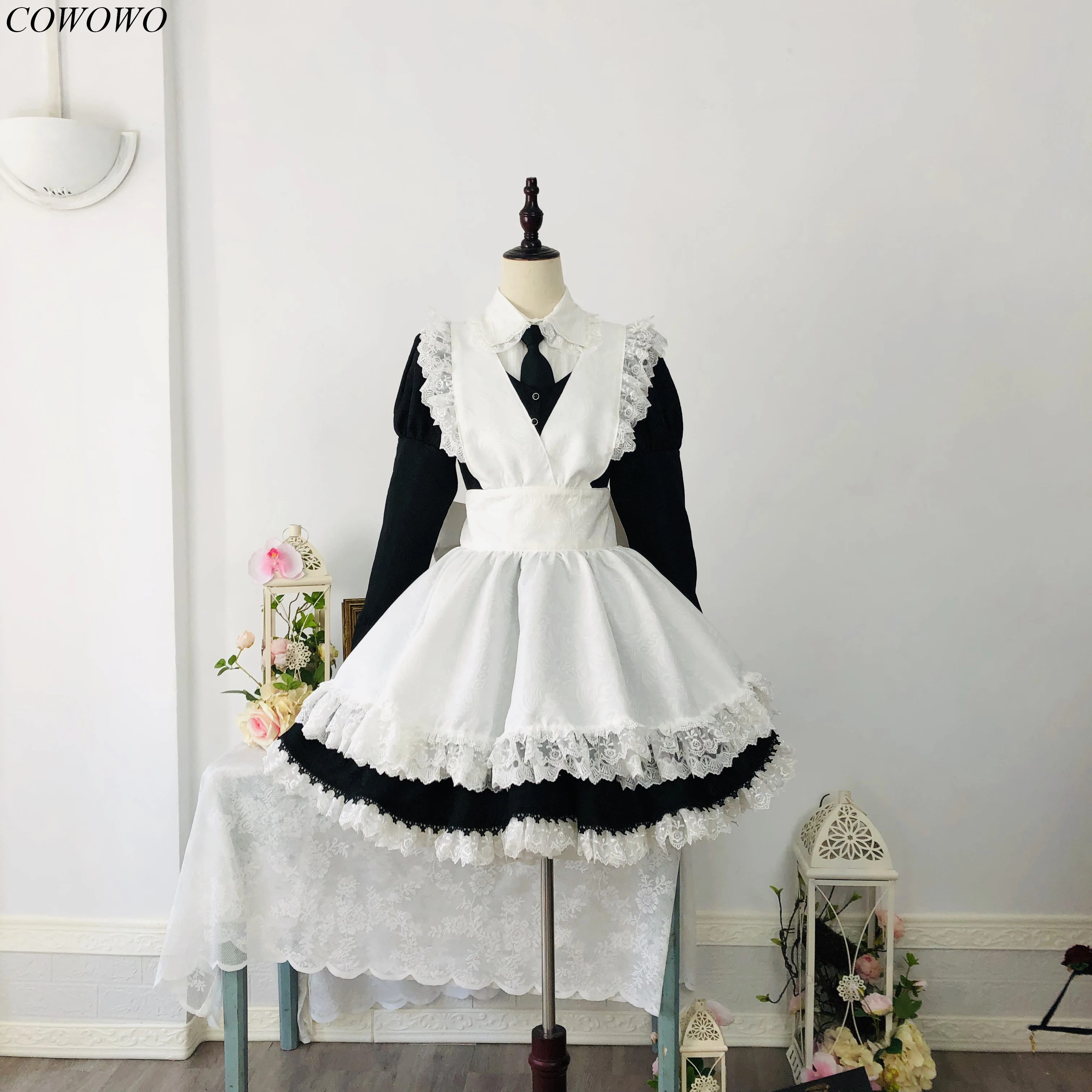 

Аниме! Женское платье горничной зоны-00 YuZhi, элегантная форма Лолиты, костюм для косплея, костюм для вечеринки на Хэллоуин, одежда для ролевых ...