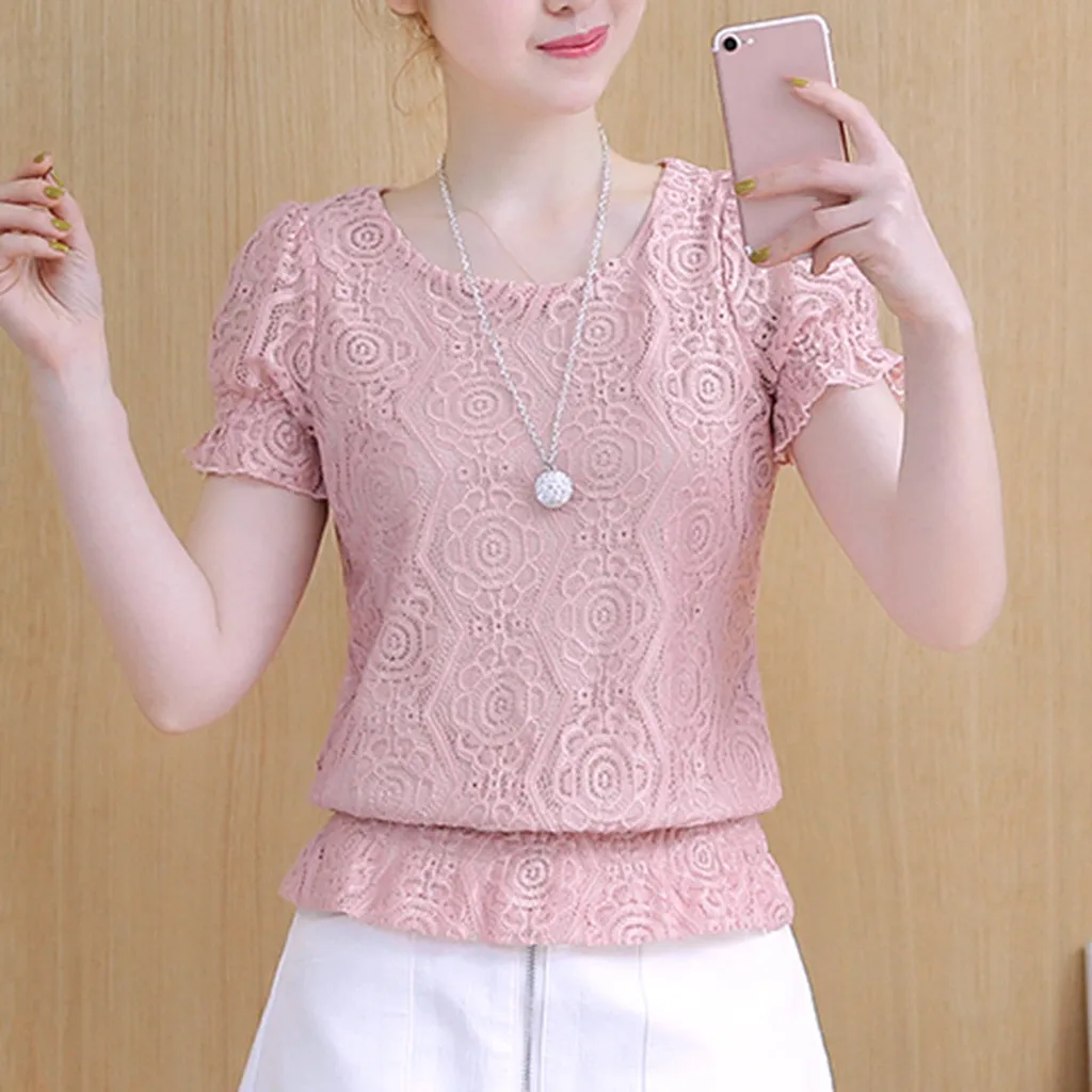 Blusas mujer de moda новинка 2019 хит продаж женский летний Повседневный Топ с круглым
