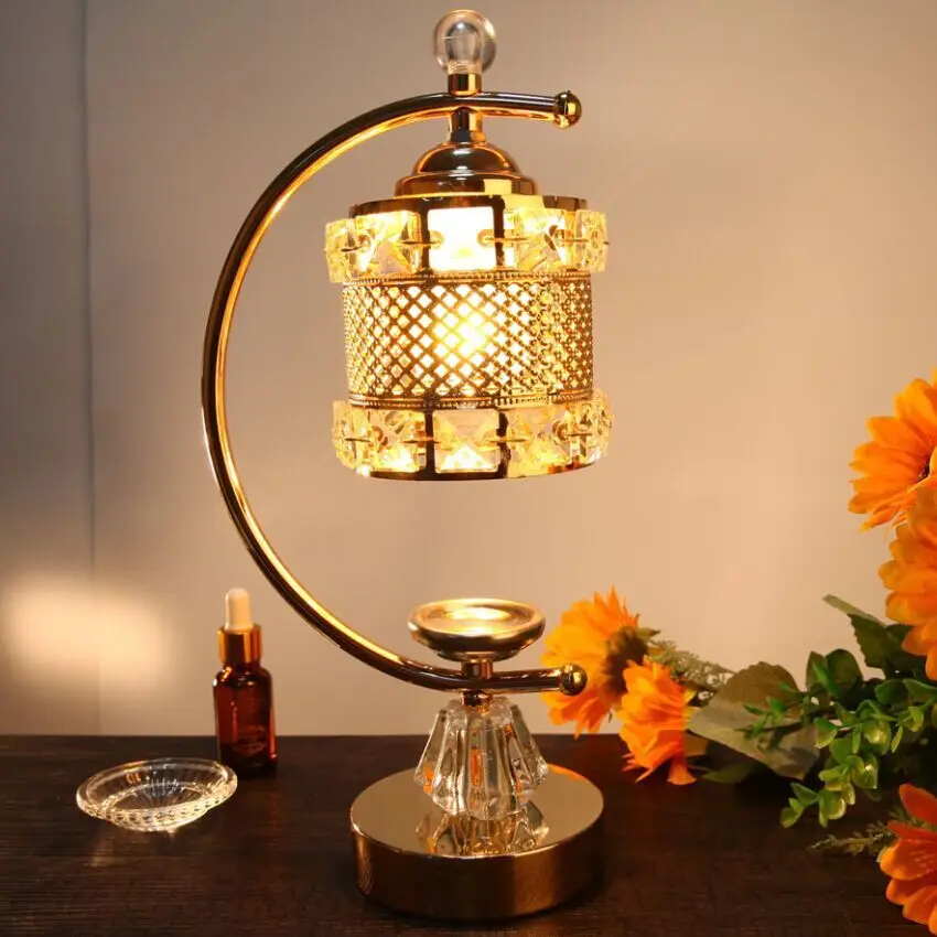 

Французские золотые Хрустальные подвесные бусины с изысканным маслом, высококачественные поделки К9, лампа для спальни с затемнением и ароматерапией для салона красоты