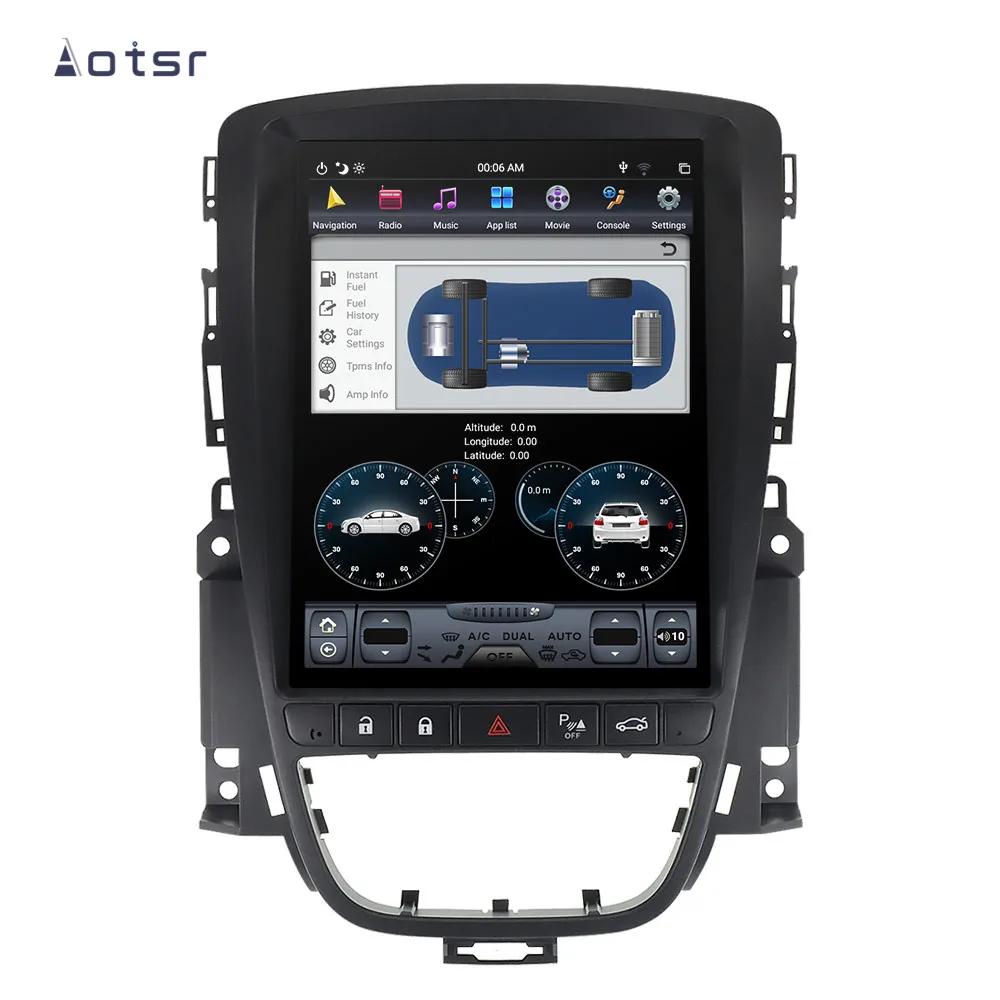 

10.4" Android 8.1 Tesla style 64GB Car Radio GPS Navigation For Buick Hideo 2009-2014 Multimedia Player Tape Recorder Head Unit