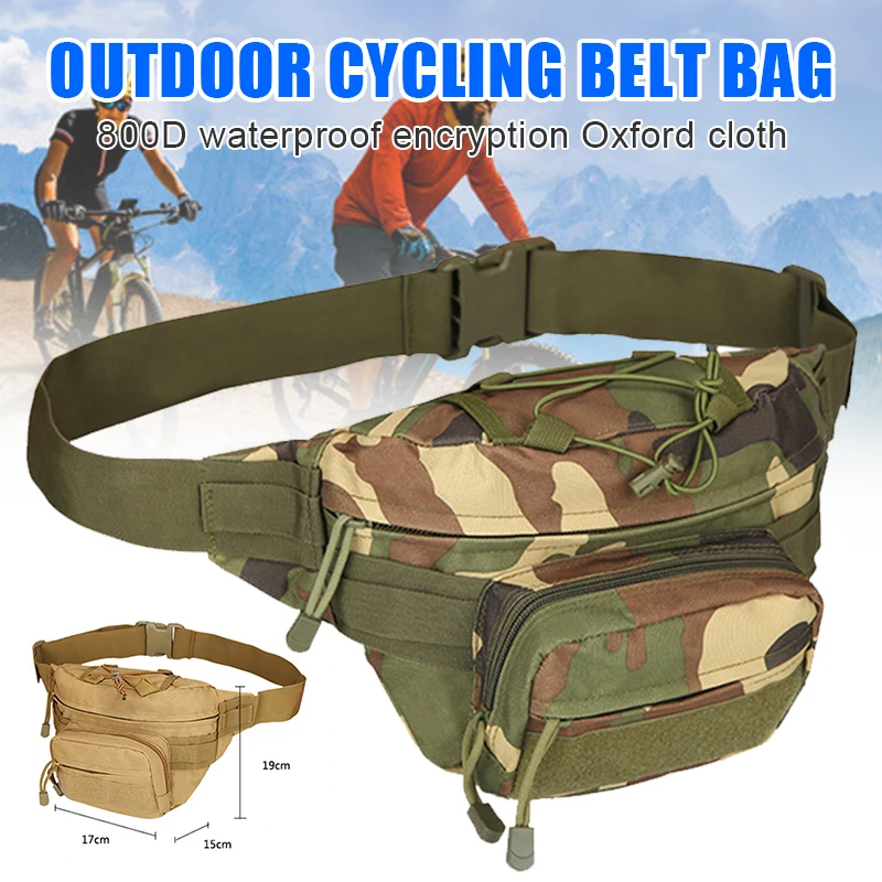 

Outdoor Sports Waist Belt Bag Waterproof Oxford Cloth for Outdoors Camping Hiking Cycling Climbing Bag