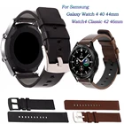 Ремешок из натуральной кожи для наручных часов, браслет для Samsung Galaxy Watch 4 Classic 42 46 мм, Galaxy Watch 4 Active 2 40 44 мм, 20 мм