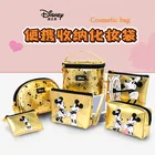 Новая косметичка Disney с Микки Маусом, вместительная портативная дорожная Сумочка для туалетных принадлежностей, Полиуретановая косметичка, подарок для девушки