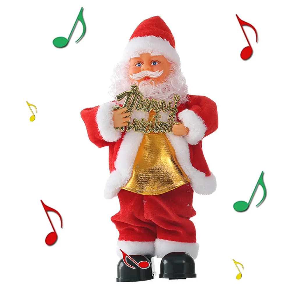 Рождественский Электрический Санта Клаус новогодний подарок для детей игрушка