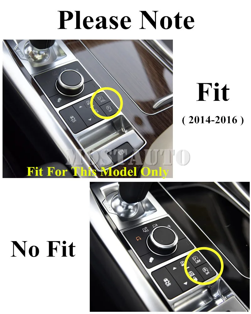 For Land Rover Range Sport Inner Console Drive Mode Terrain Button Cover 2014-2016 9pcs Car Decor | Автомобили и мотоциклы