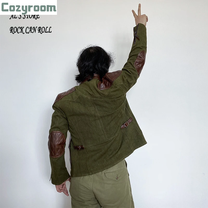 

1937 прочтите описание! Армейский стиль, пальто из натуральной воловьей кожи, восковая водонепроницаемая куртка Азиатского размера