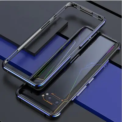 Black Blue Металлический корпус для ASUS ROG 2 ROG2, металлический каркас для телефона, edge, чехол, чехол ZS660KL, чехол для ASUS ROGPhone2 ZS660KL - Цвет: Black Blue