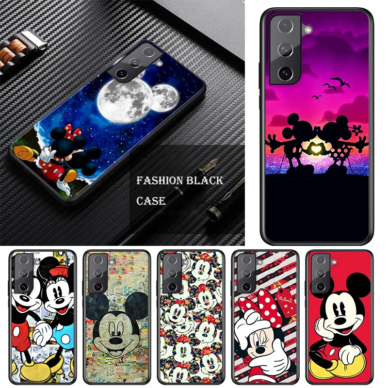 

For Samsung S21 S20 FE S22 Ultra Pro Lite S10 S10E S9 S8 S7 S6 Edge Plus Disney Cartoon Animation Minnie Mickey Mouse Phone Case