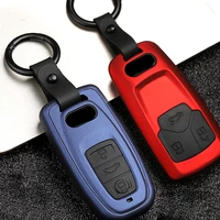 2020 abs carbon fiber car key cover protection case for audi a6 rs4 s5 a3 q3 q5 s3 a4 q7 a5 tt 2018 car styling key ring