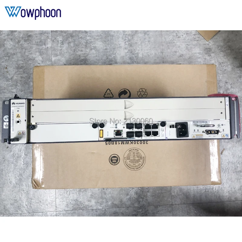 Fibra OLT 19 &quotдюймовый мини huawei MA5608T с шасси + вентилятор 1 * MCUD1 (10G) MPWC (DC)