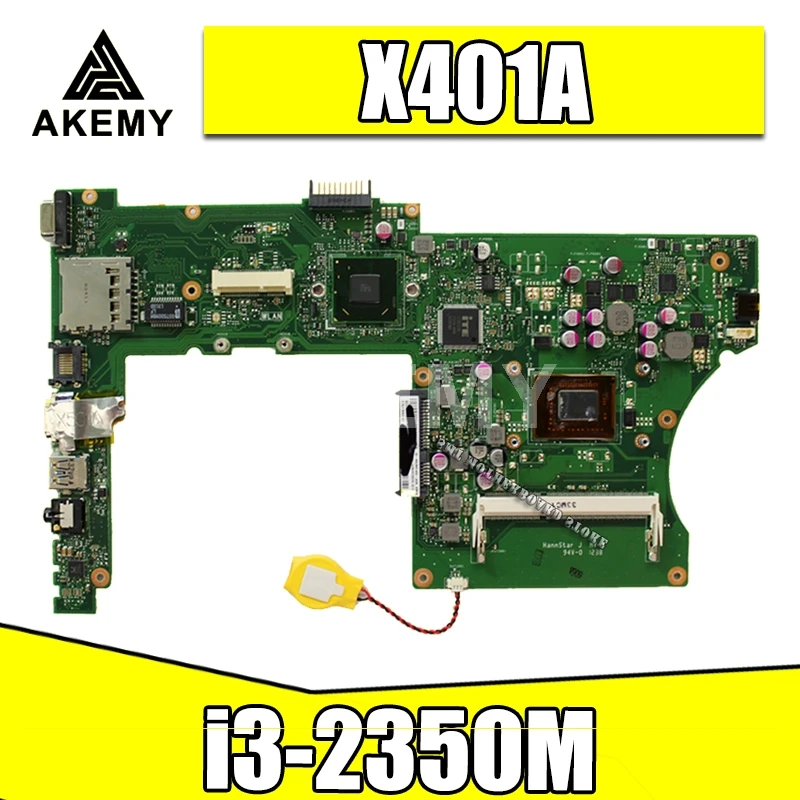 X401A материнская плата i3 2350M rev3.0 для For Asus X501A X301A ноутбука Материнская Тест 100% ОК|x401a