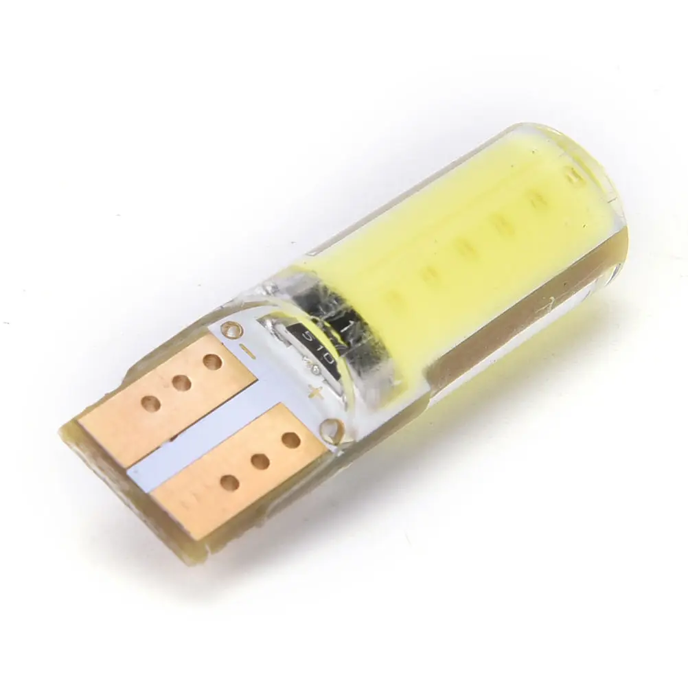 

New 1 Piece Super Bright T10 Silica Gel COB High Power 194 168 Car Led Lights LED License Plate Bulbs