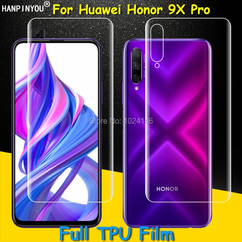 

Защитная пленка для Huawei Honor 9X / Pro 6,59 дюйма (не закаленное стекло), мягкая, прозрачная