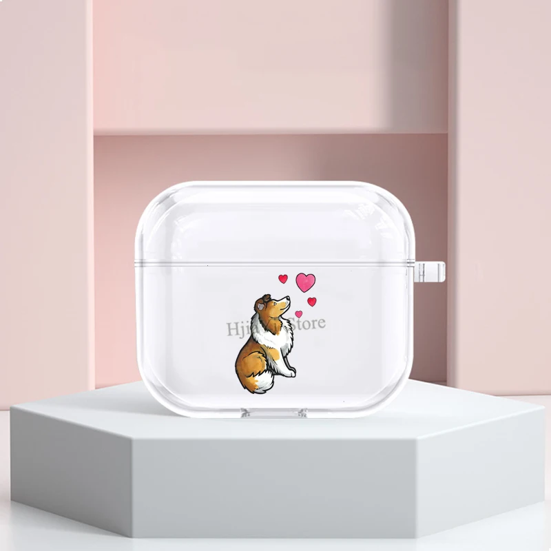 

Shetland Sheepdog Dog Case For Apple Airpods 3 Soft Cover For Airpods Pro Airpods 2 Wireless Earphone Funda
