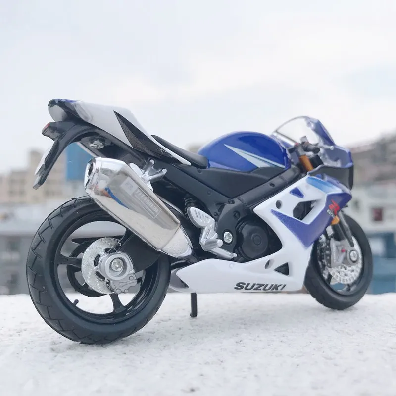 Новая модель мотоцикла Maisto 1:18 SUZUKI GSX-R1000 из сплава реальная короткого поглощения