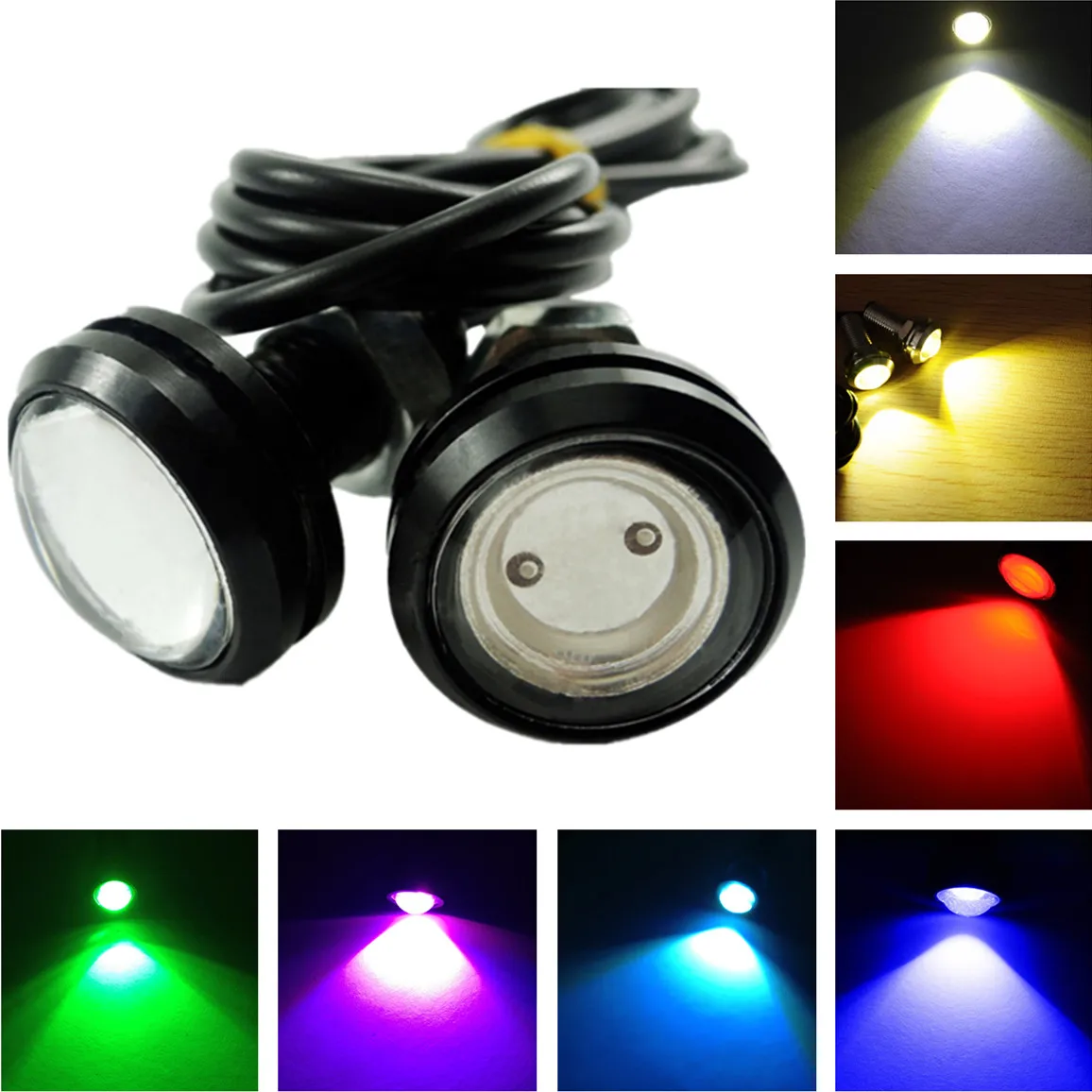 2 шт. автомобильные светодиодсветильник Орлиный глаз 23 мм 9 Вт |