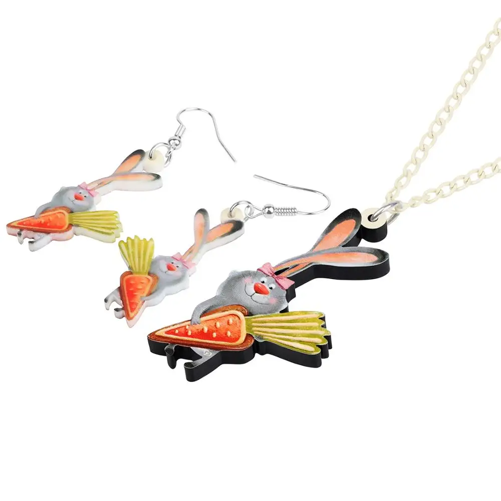 Набор ювелирных украшений WEVENI для женщин и девочек акриловый с изображением