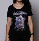 Женская футболка с коротким рукавом dreamchenbay-jf, забавная Футболка с принтом The Conjuring Of Teletubbies, хлопковая одежда для женщин, топы в уличном стиле