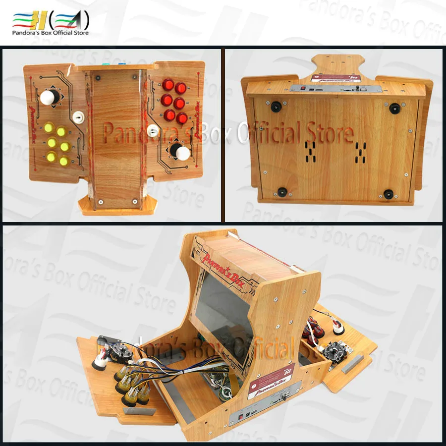 

New Pandora box DX Double fighting machine mini arcade diy bartop 10 inches dual screen led button arcade User self-installation