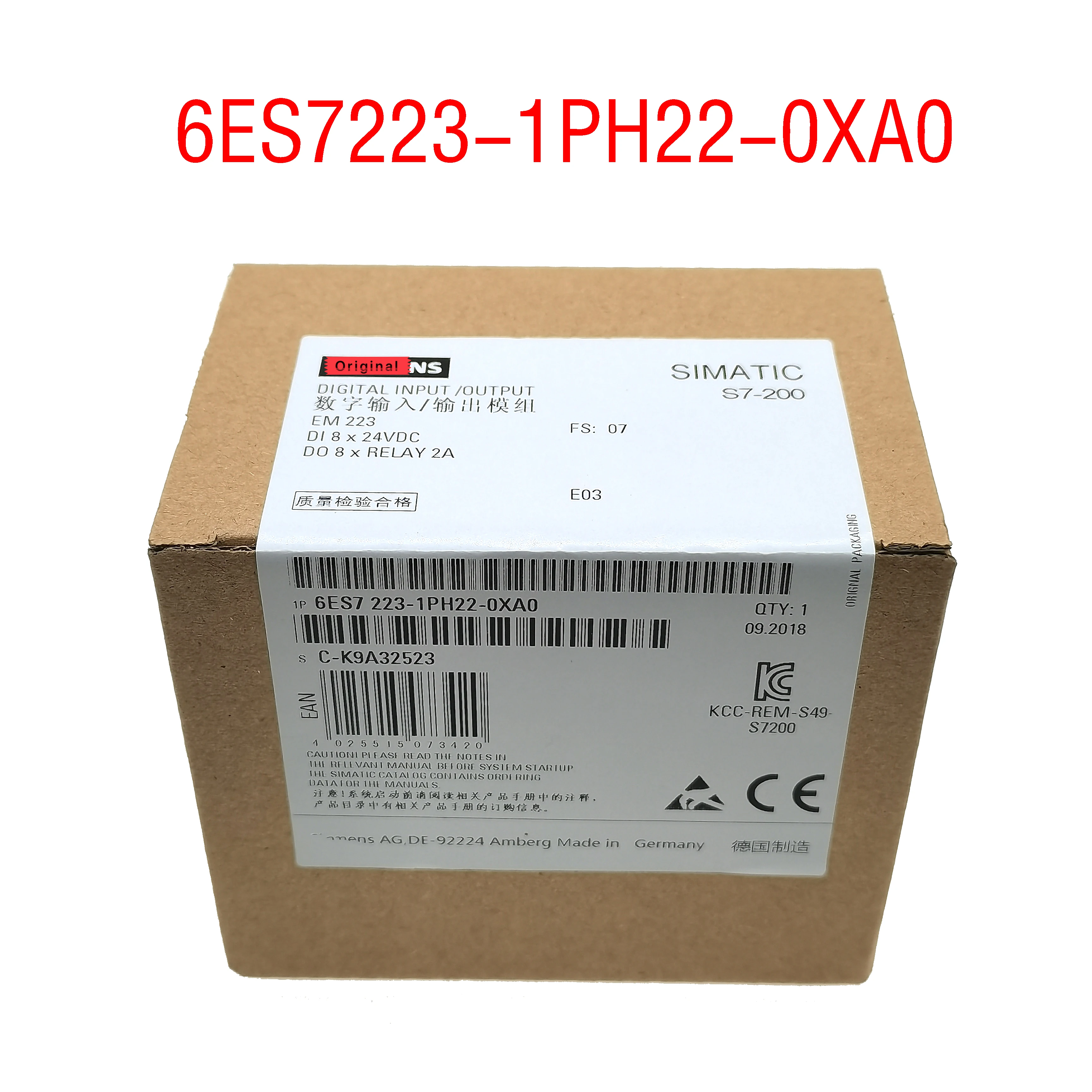 6ES7223 1PH22 0XA0 S7 200 цифровой модуль EM223 8 DI 24V DC/8 DO 6ES72231PH220XA0 6ES7 223 реле|Пульты ДУ| |
