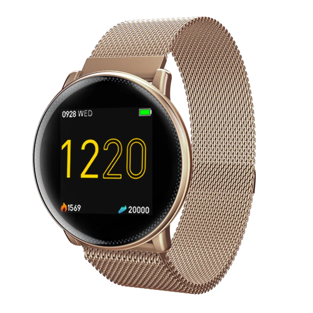 Gold UMIDIGI Uwatch2 Smart Watch For Andriod,IOS 1.3 inch Full Touch Screen IP67 reloj inteligente 7 Sport Modes Full Metal Unibody - Цвет: Gold
