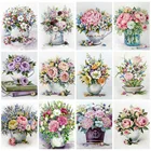 MomoArt алмазная живопись сделай сам, роза, картина, 5D Алмазная мозаика, полная выкладка, квадратная вышивка, цветок Стразы, настенное искусство