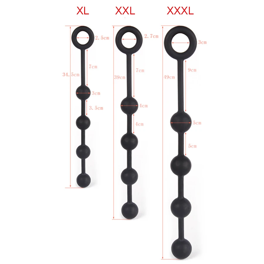 Силиконовые Анальная пробка анальные шарики секс-игрушки для женщин и мужчин гей