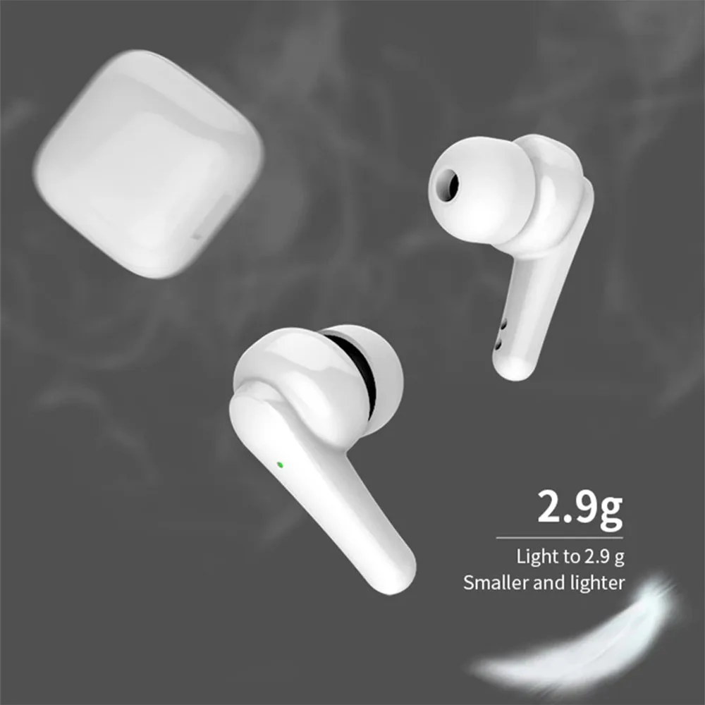 

J6 Bluetooth-compatible Headset 5.2 Digital Display Wireless TWS Sports Noise Reduction Stereo Earset With Charging Box