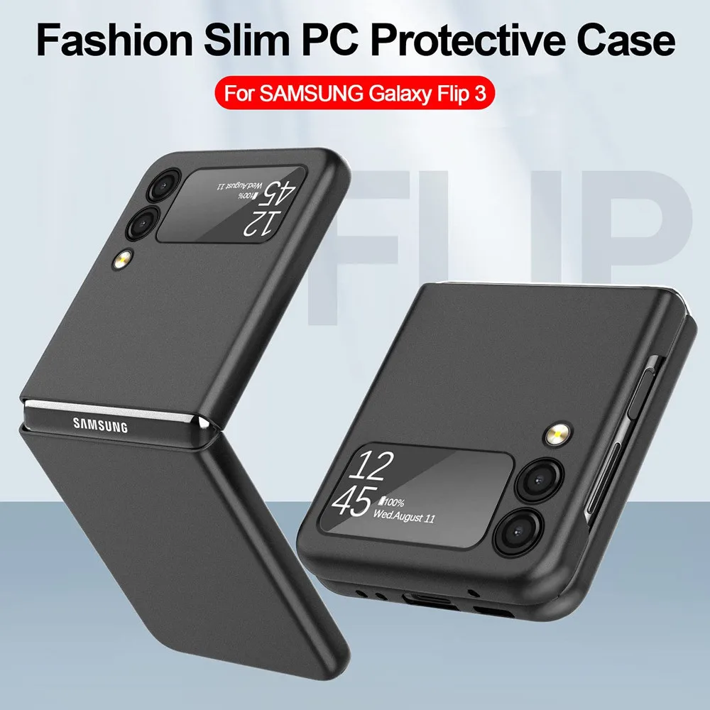 

Z Flip 3 /Z Fold 3 Matte Slim Case Hard Plastic Slim Folding Phone Case