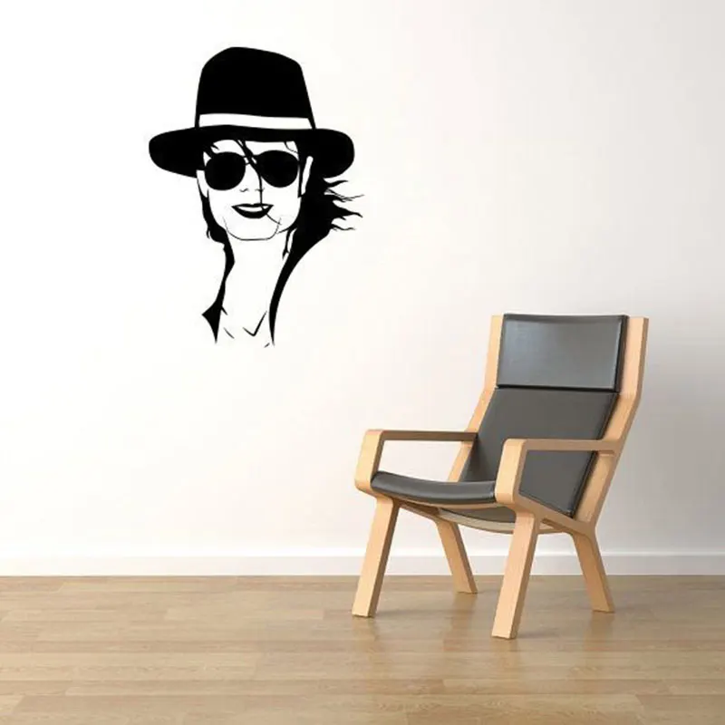 Майкл Джексон портретная виниловая внутренняя наклейка отделка дома мелодия