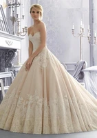 vestidos de boda 2016 famous design lace ball gown vintage wedding dresses sweetheart plus size women wedding dress custom made