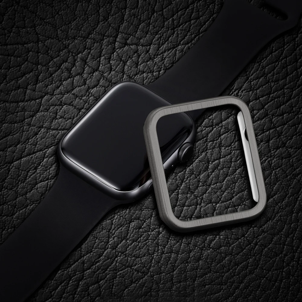 Новая рамка PC защитный чехол для Apple Watch band 40 мм 44 Серия 1 2 3 4 38 42 смарт часов бампер