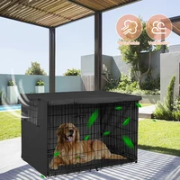 pet dog cage cover dustproof waterproof kennel sets outdoor foldable small medium large dogs cage accessory products