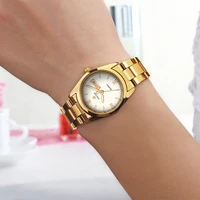 wwoor new gold wrist watch women watches ladies creative steel womens bracelet watches female waterproof clock relogio feminino