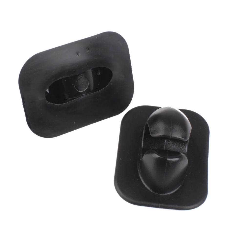

2 Pieces Paddle Hook Bracket Made of PVC for Fishing Boat Kayaks Canoe, Black