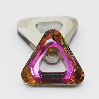 Red flame 10mm 10 шт./упак. с украшением в виде кристаллов овальный набора круглых прозрачных ленточек Стразы острым дном драгоценные камни оформление блеск 3D для маникюра кончиков ногтей DIY Дизайн ногтей - Цвет: Red flame 10mm