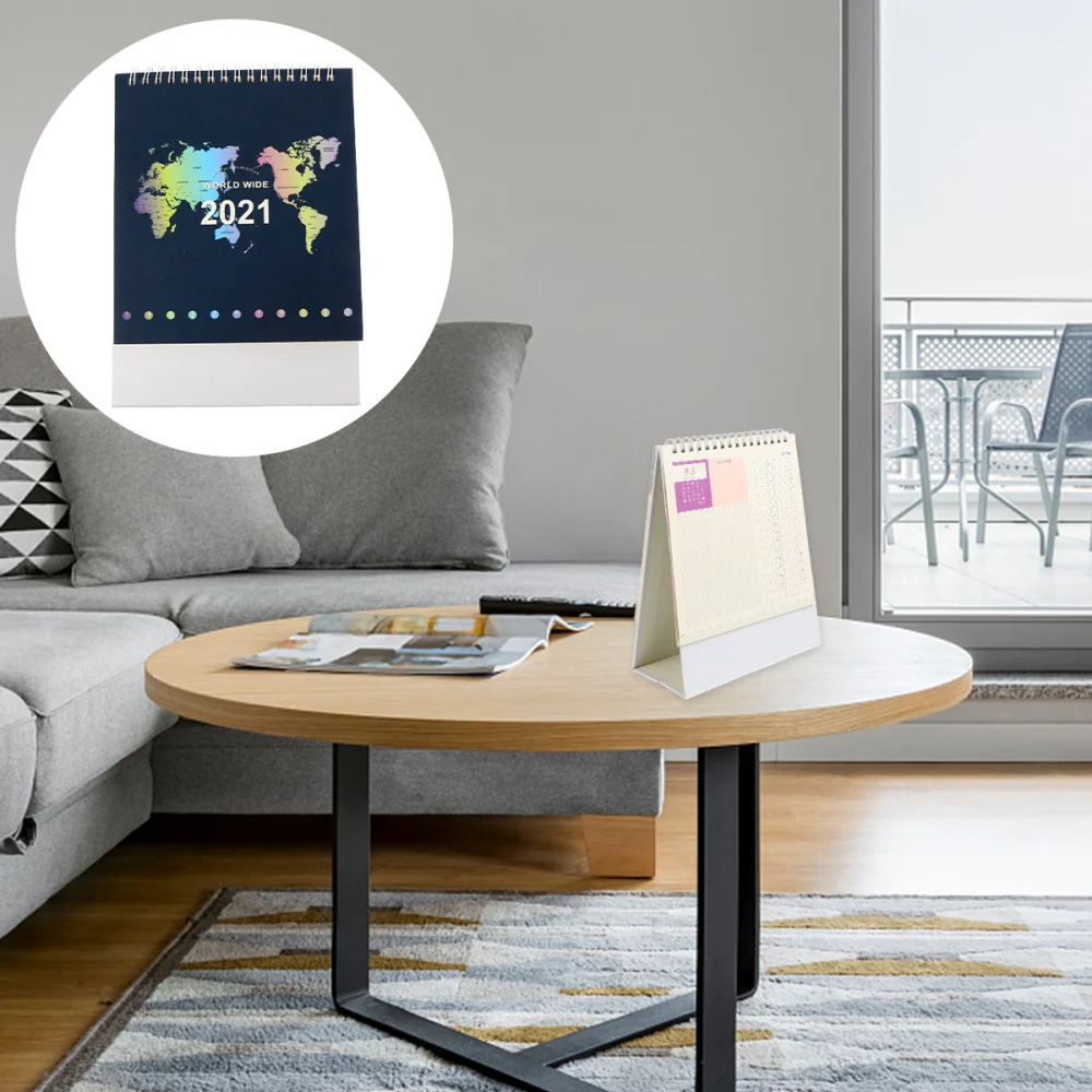 

1Pc Desk Calendar 2021 Calendar Tabletop Calendar Creative Calendar Notepad