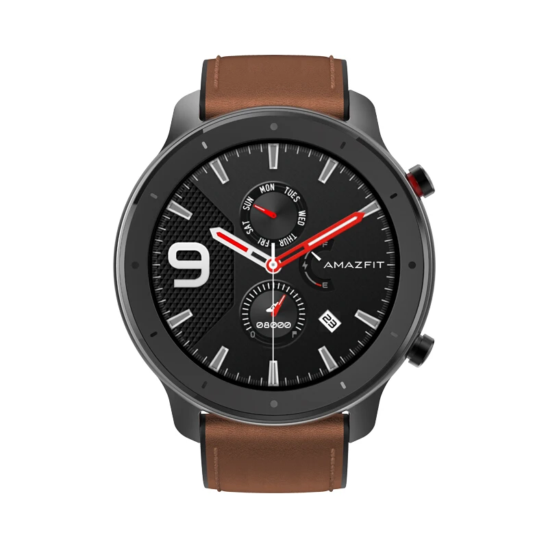 stainless steel AMAZFIT GTR умные часы 47 мм retina дисплей 5 АТМ Водонепроницаемость gps ГЛОНАСС Bluetooth Монитор Сердечного Ритма Смарт часы - Цвет: stainless steel