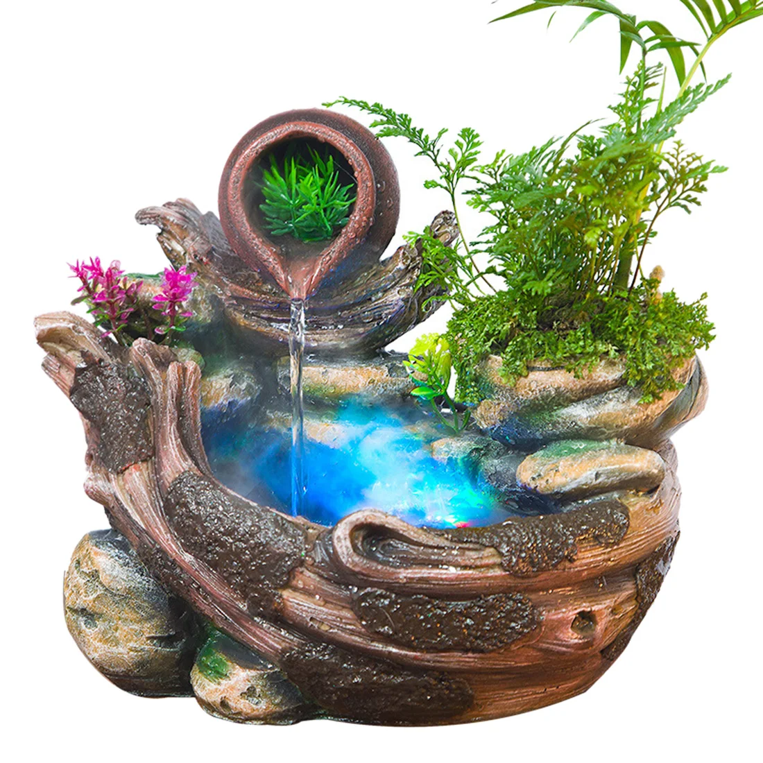 

Rockery Water Fountain Desktop Ornaments Chinese Fengshui Ornaments Indoor Air Humidifier Home Office Decor